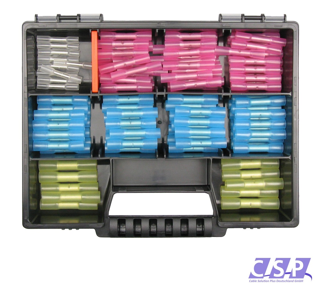 [33-1015-SK] Schrumpfverbinder 140 Teile Sortiment Quetschverbinder Industrie KFZ LKW Box 5