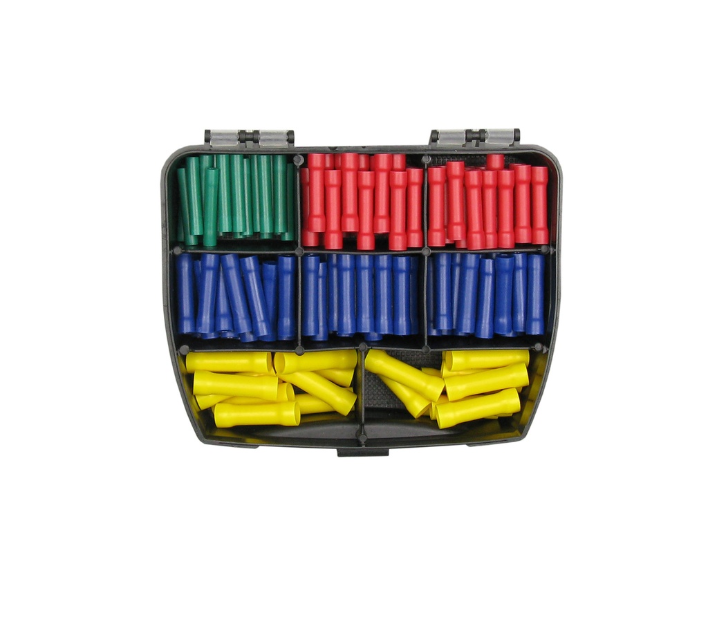[33-1021-SK] Stoßverbinder 190 Teile Sortiment Quetschverbinder Industrie Auto KFZ LKW Box 11