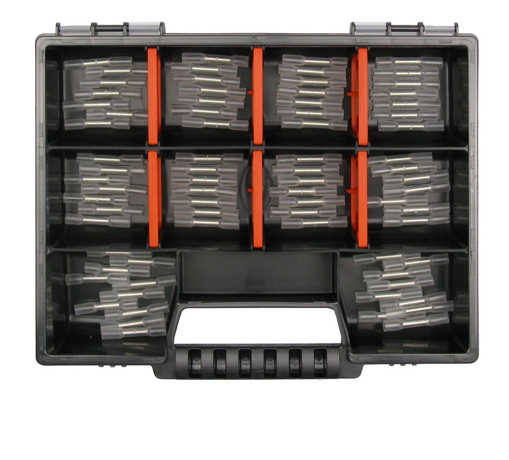 [33-1026-SK] Schrumpfverbinder 75 Stück 0,25-0,34²  transp. Quetschverbinder Industrie KFZ LKW Box 16