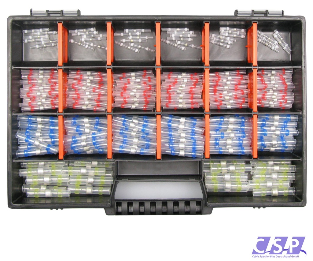 [33-1034-SK] Lötverbinder 265 Teile Sortiment Set für Industrie Elektrik KFZ LKW AUTO Box 24